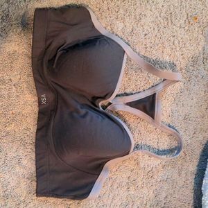High impact, dark gray Victoria's Secret sports bra size 36D.
